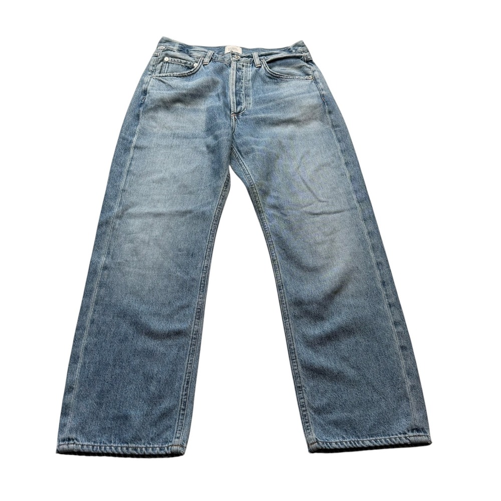 CITIZENS OF HUMANITY Winslow Jeans Blue Solstice Wide Leg Crop Women's 27